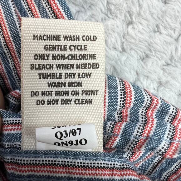 Mens Casual Shirt 100% Cotton Long Sleeve Button Down Collar Old Navy Sz Large - Picture 13 of 14